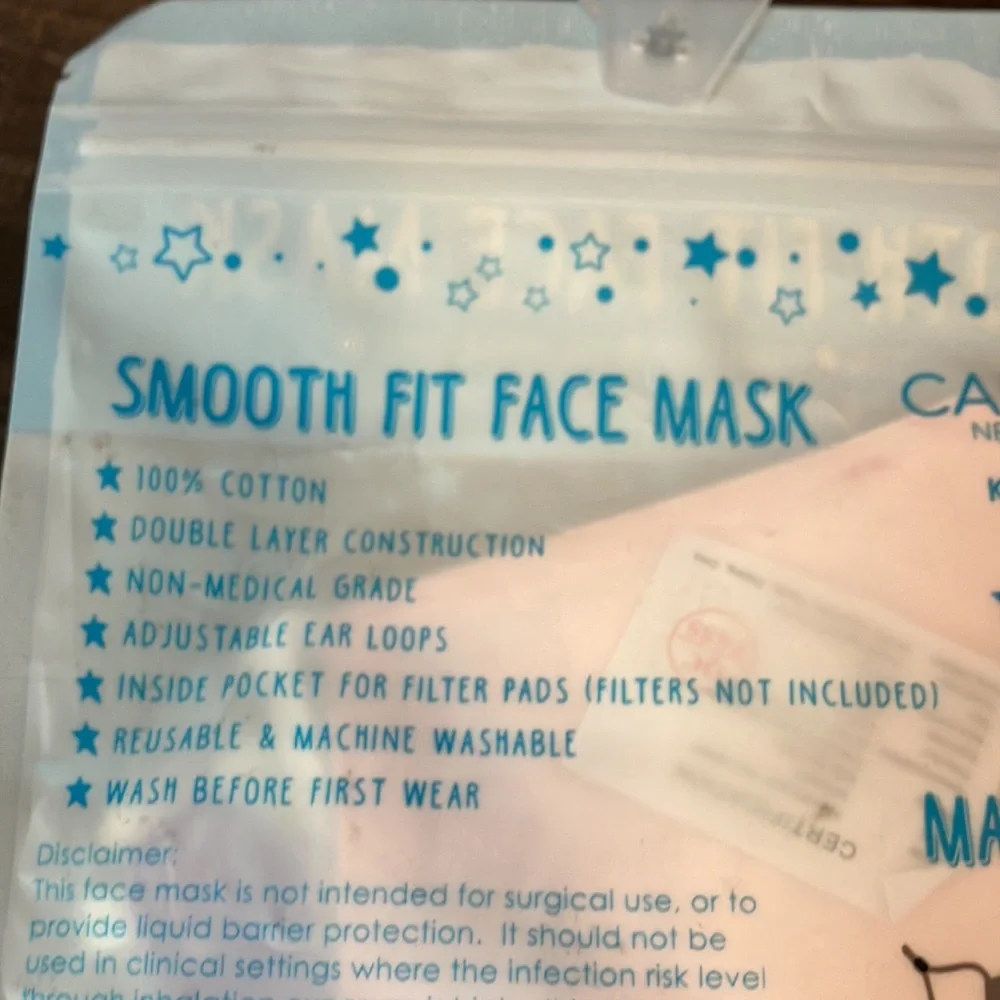 Unicorn Kids face masks NWT set of 2